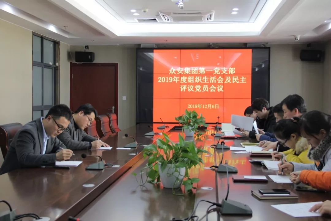             众安集团召开2019年度专题组织生活会暨民主评议党员会议
